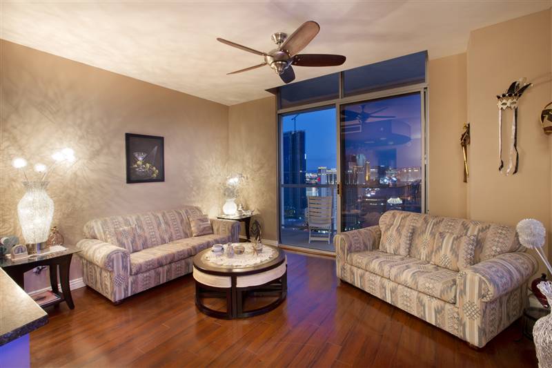 Allure Strip View Condo Living Room