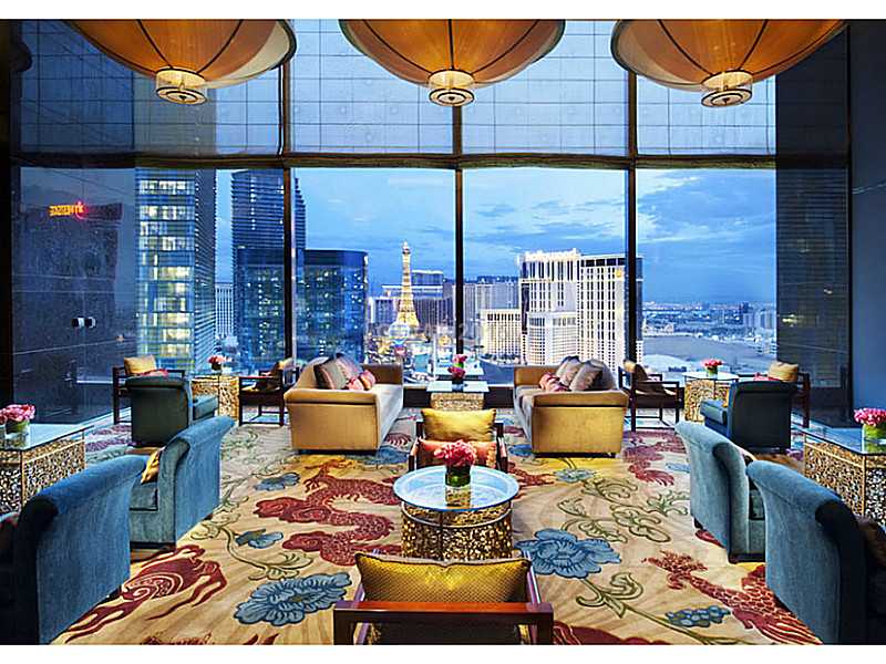 Tea Lounge at The madarin riental Residences Las Vegas